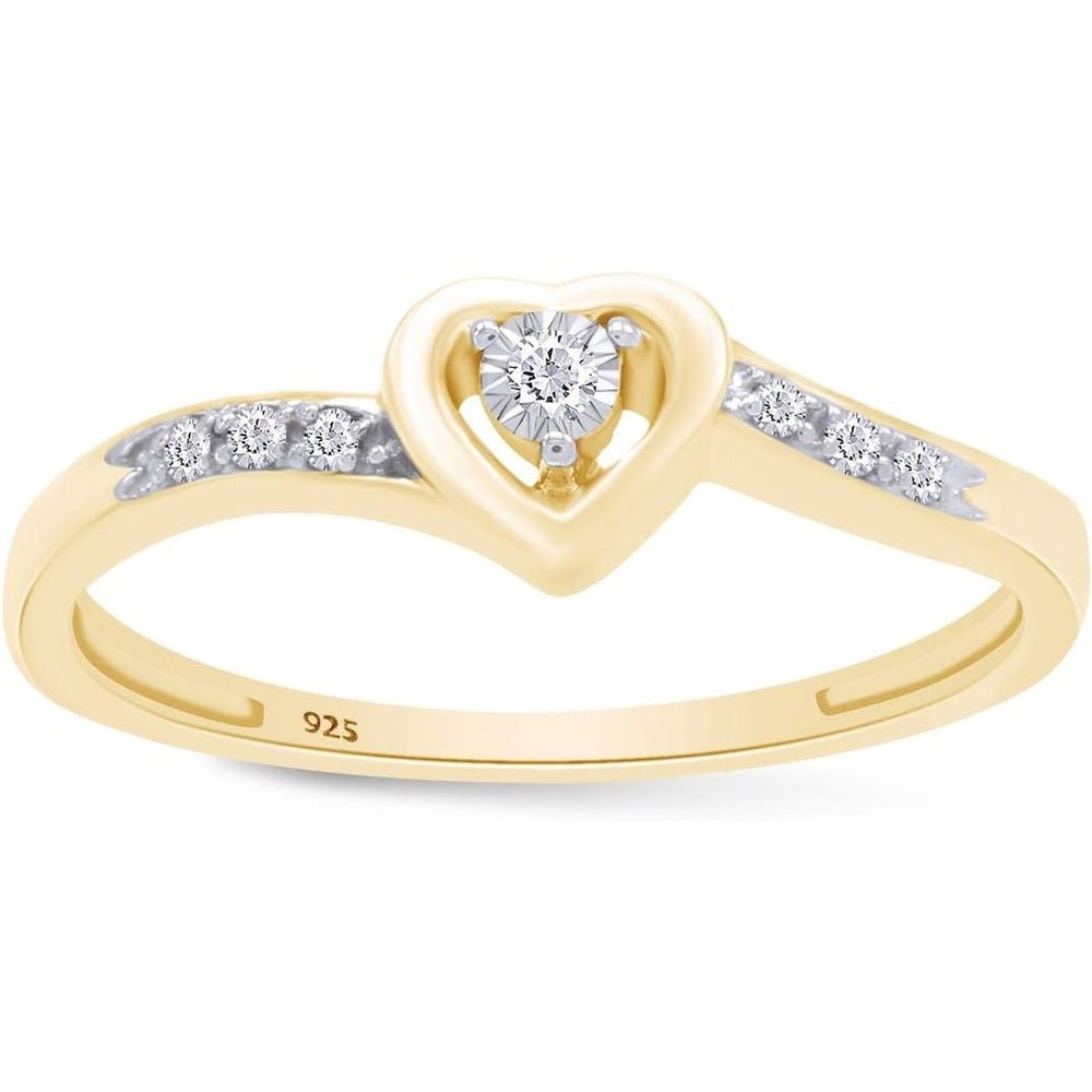 Heart - Shaped Lab Grown Diamond Promise Ring in 14K Rose Gold - Future Jewelry