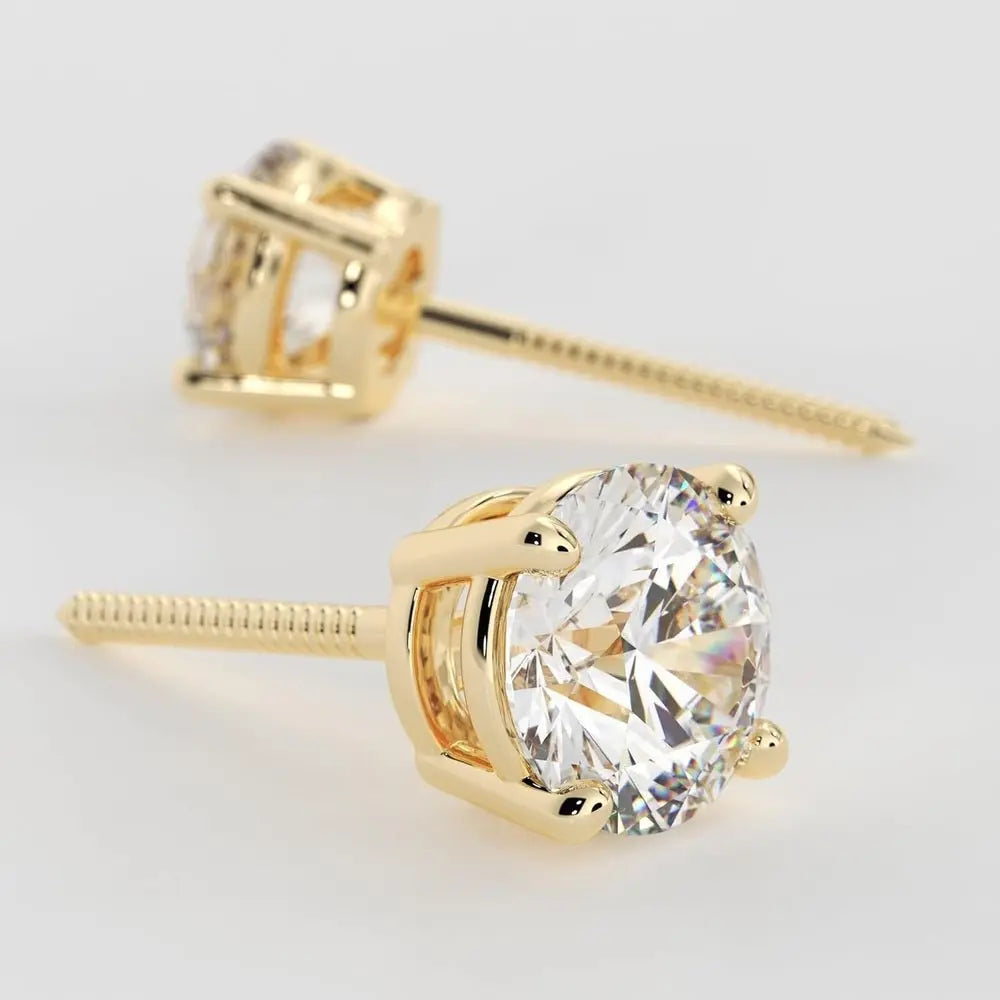 IGI Certified One Carat Lab Diamond Studs in 14K White Gold - Future Jewelry
