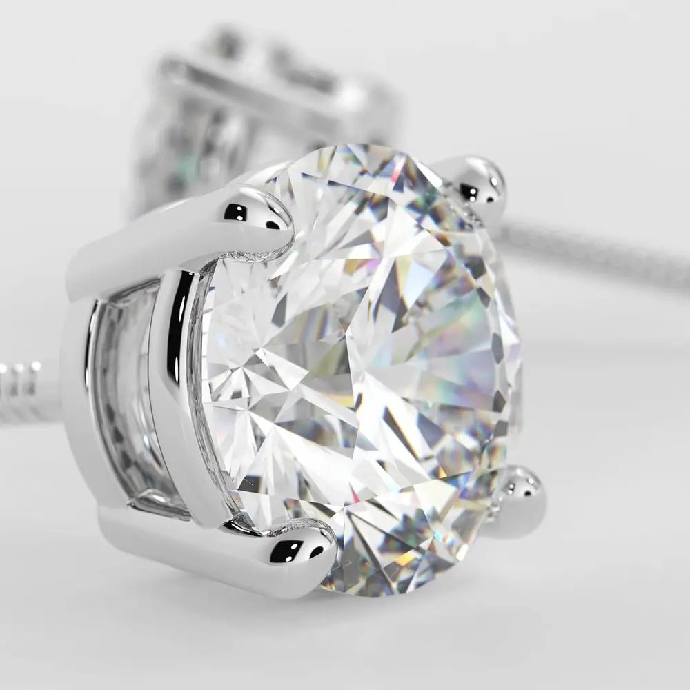 IGI Certified One Carat Lab Diamond Studs in 14K White Gold - Future Jewelry