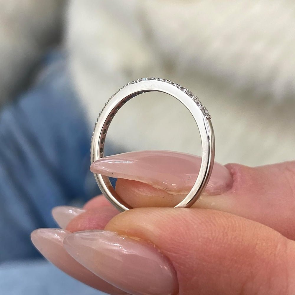 Lab Diamond Engagement Ring Set in 14K White Gold - Future Jewelry
