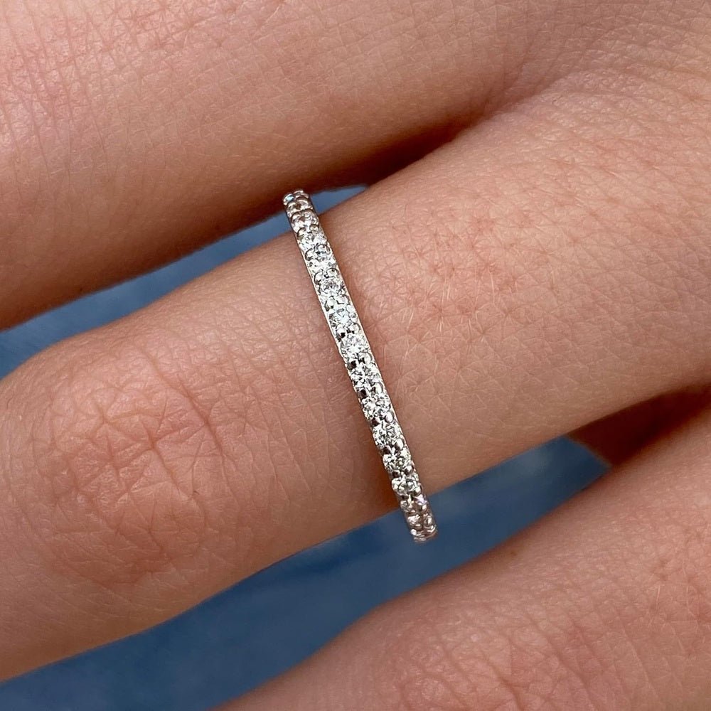 Lab Diamond Engagement Ring Set in 14K White Gold - Future Jewelry
