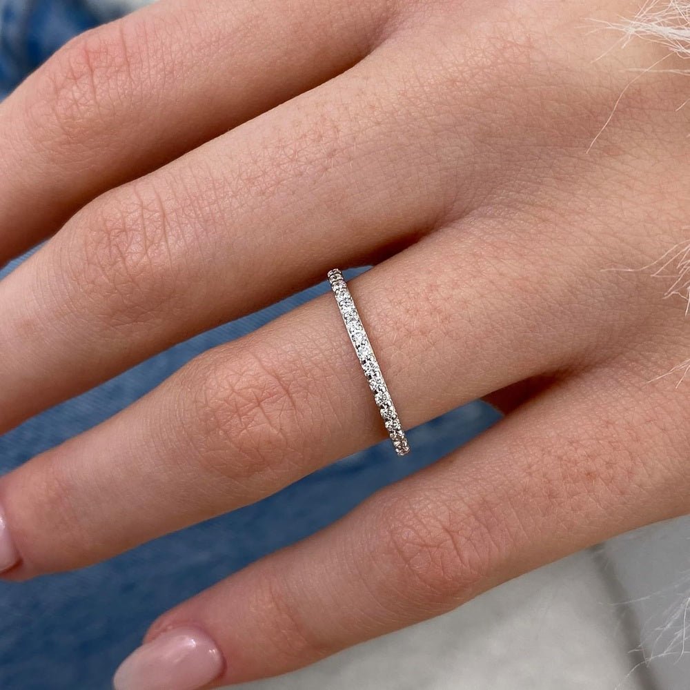 Lab Diamond Engagement Ring Set in 14K White Gold - Future Jewelry