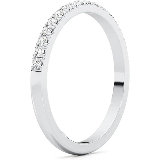 Lab Diamond Engagement Ring Set in 14K White Gold - Future Jewelry