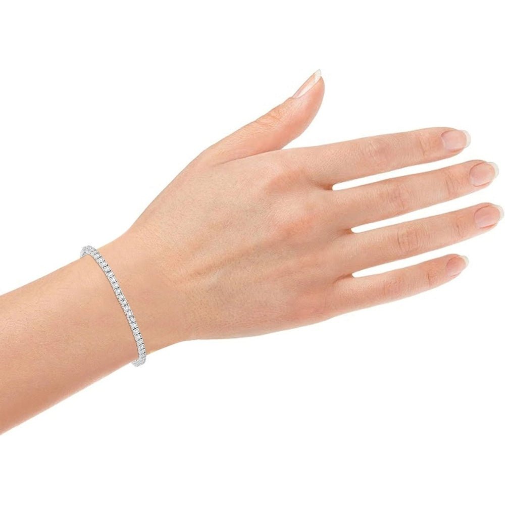 Lab Diamond Tennis Bracelet in Sterling Silver for Women - Future Jewelry