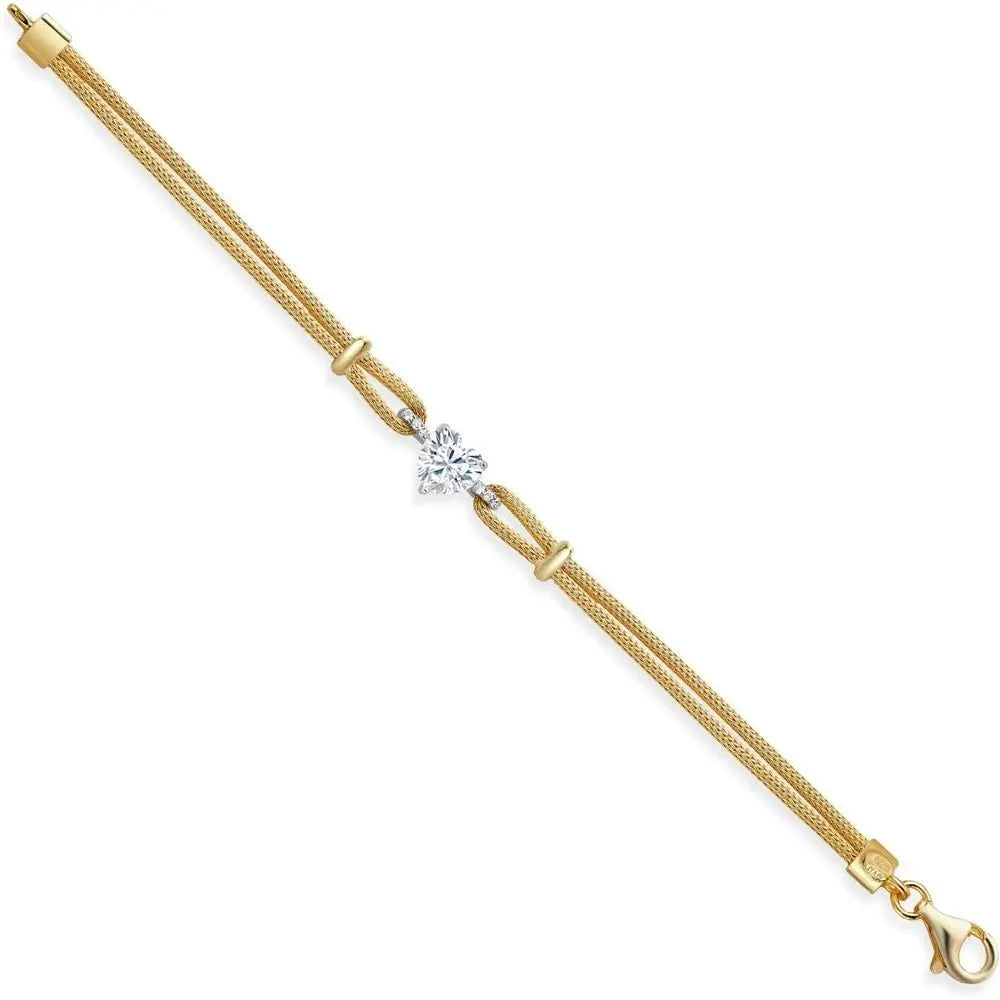 Lab Grown Diamond Bracelet in 18K 2 - Tone Gold for Women - Future Jewelry