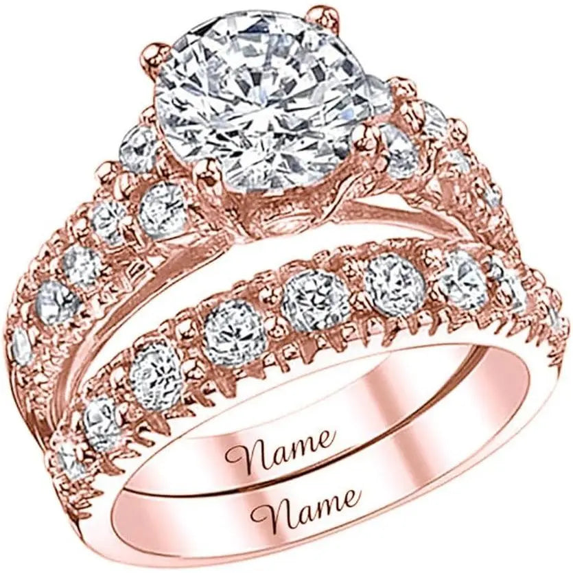 Lab Grown Diamond Bridal Set in Solid Gold - Future Jewelry