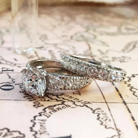 Lab Grown Diamond Bridal Set in Solid Gold - Future Jewelry