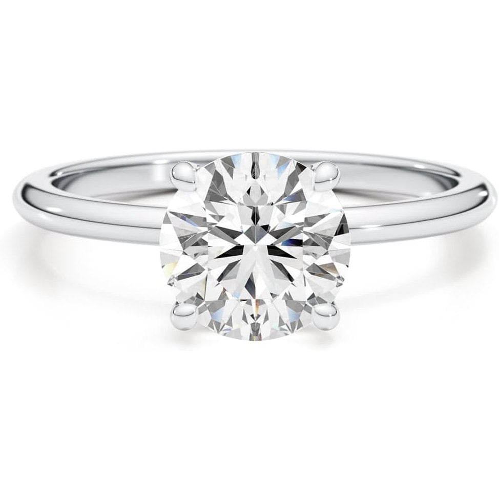 Lab Grown Diamond Engagement Ring in 14K White Gold - Future Jewelry