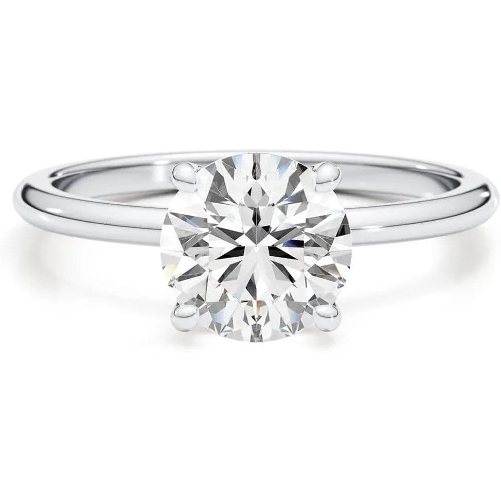 Lab Grown Diamond Engagement Ring in 14K White Gold - Future Jewelry