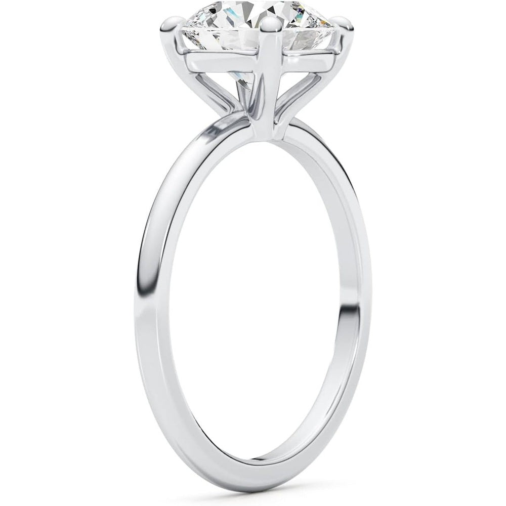 Lab Grown Diamond Engagement Ring in 14K White Gold - Future Jewelry
