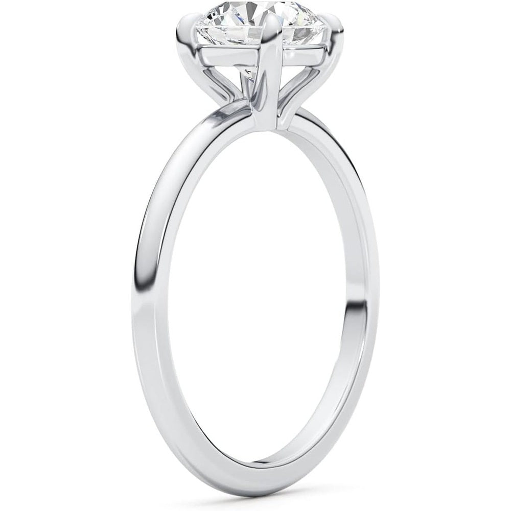 Lab Grown Diamond Engagement Ring in 14K White Gold - Future Jewelry