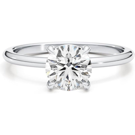 Lab Grown Diamond Engagement Ring in 14K White Gold - Future Jewelry
