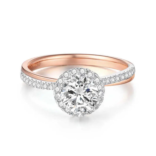 Lab Grown Diamond Engagement Ring in 18K Gold - Future Jewelry