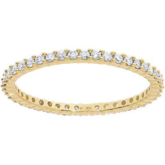 Lab Grown Diamond Eternity Band for Women in 14K Rose Gold - Future Jewelry