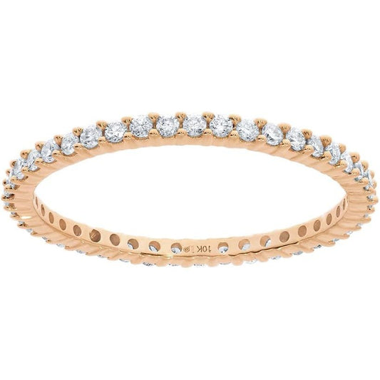 Lab Grown Diamond Eternity Band for Women in 14K Rose Gold - Future Jewelry