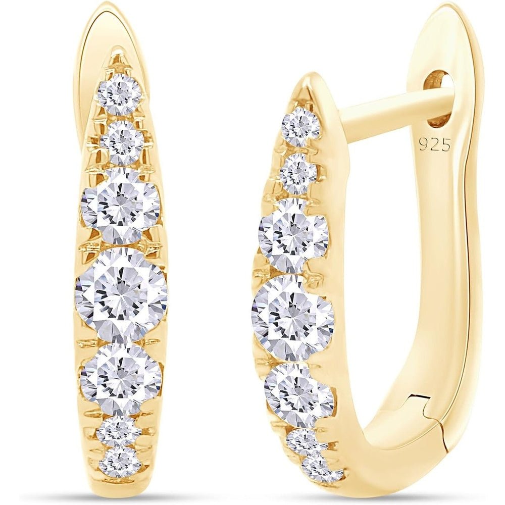 Lab Grown Diamond Hoop Earrings in 14K Gold for Women - Future Jewelry