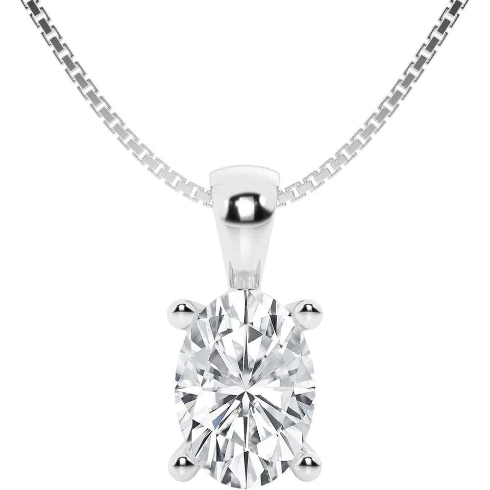 Lab Grown Diamond Pendant Necklace in 14K Gold Options - Future Jewelry
