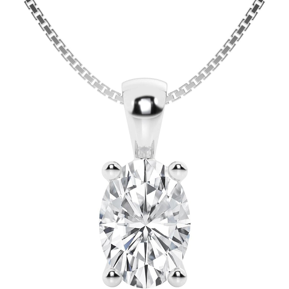 Lab Grown Diamond Pendant Necklace in 14K Gold Options - Future Jewelry
