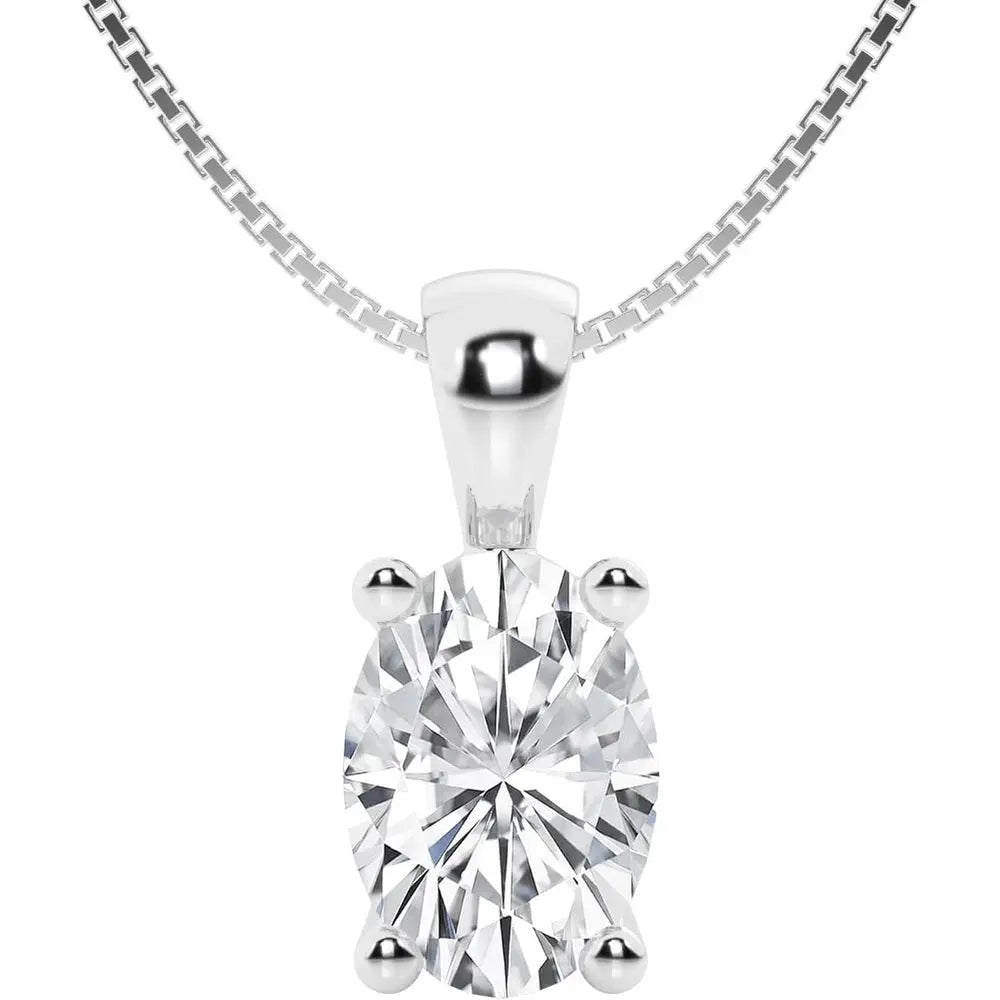 Lab Grown Diamond Pendant Necklace in 14K Gold Options - Future Jewelry
