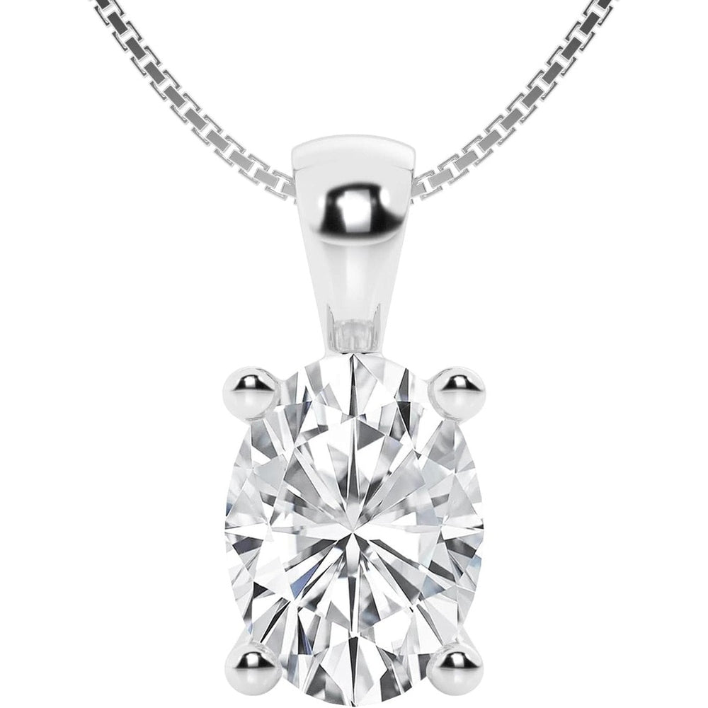 Lab Grown Diamond Pendant Necklace in 14K Gold Options - Future Jewelry