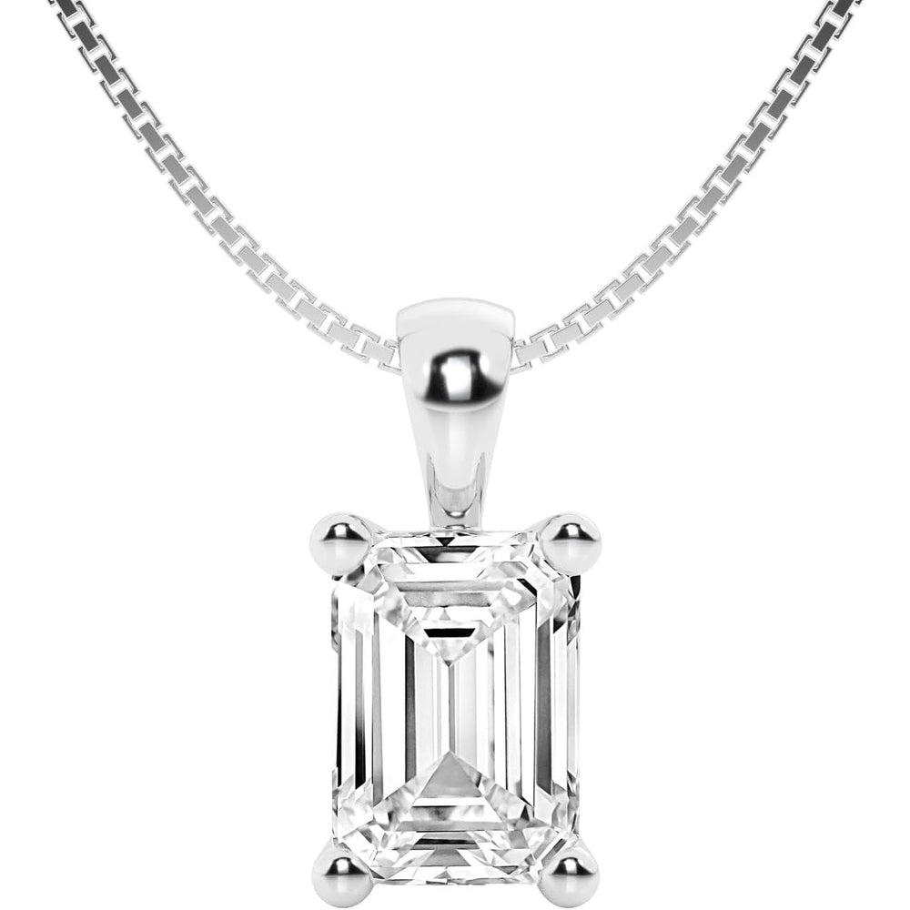 Lab Grown Diamond Pendant Necklace in 14K Gold Options - Future Jewelry