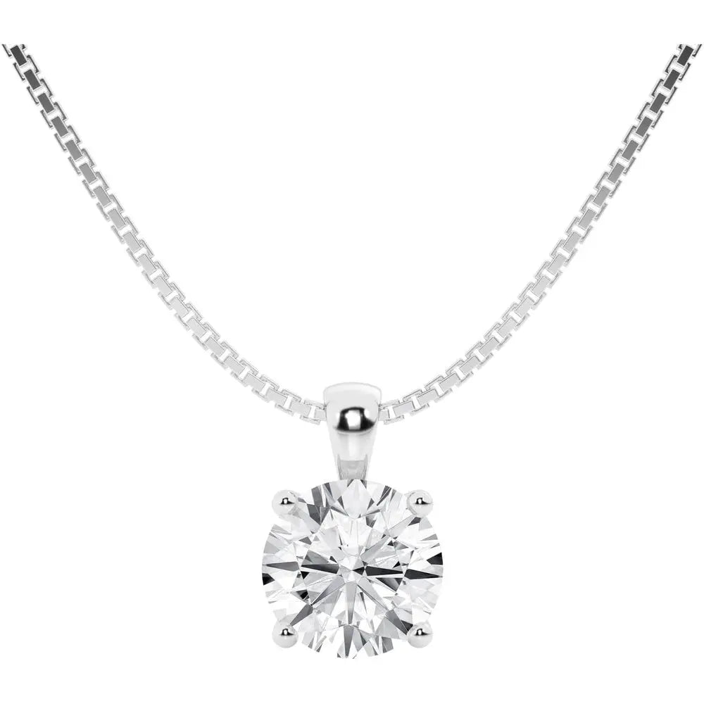 Lab Grown Diamond Pendant Necklace in 14K Gold Options - Future Jewelry