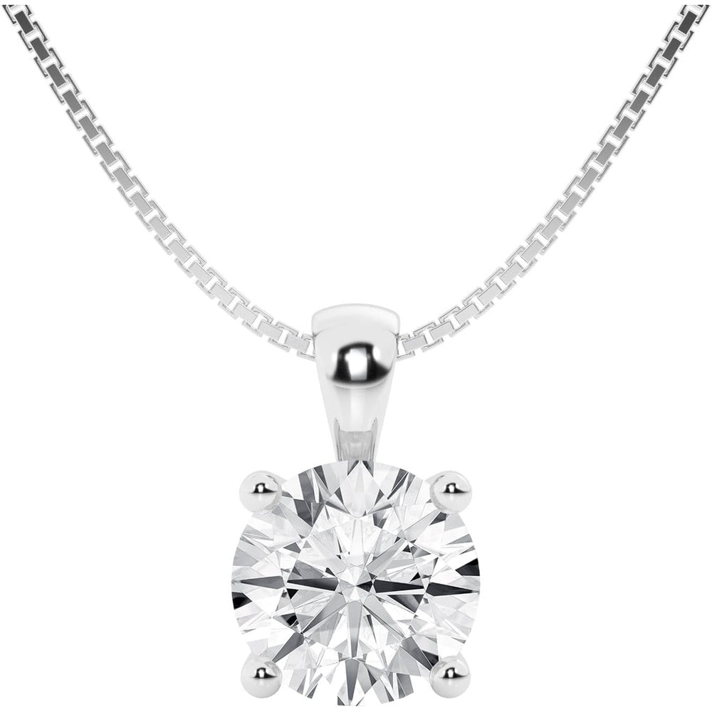 Lab Grown Diamond Pendant Necklace in 14K Gold Options - Future Jewelry