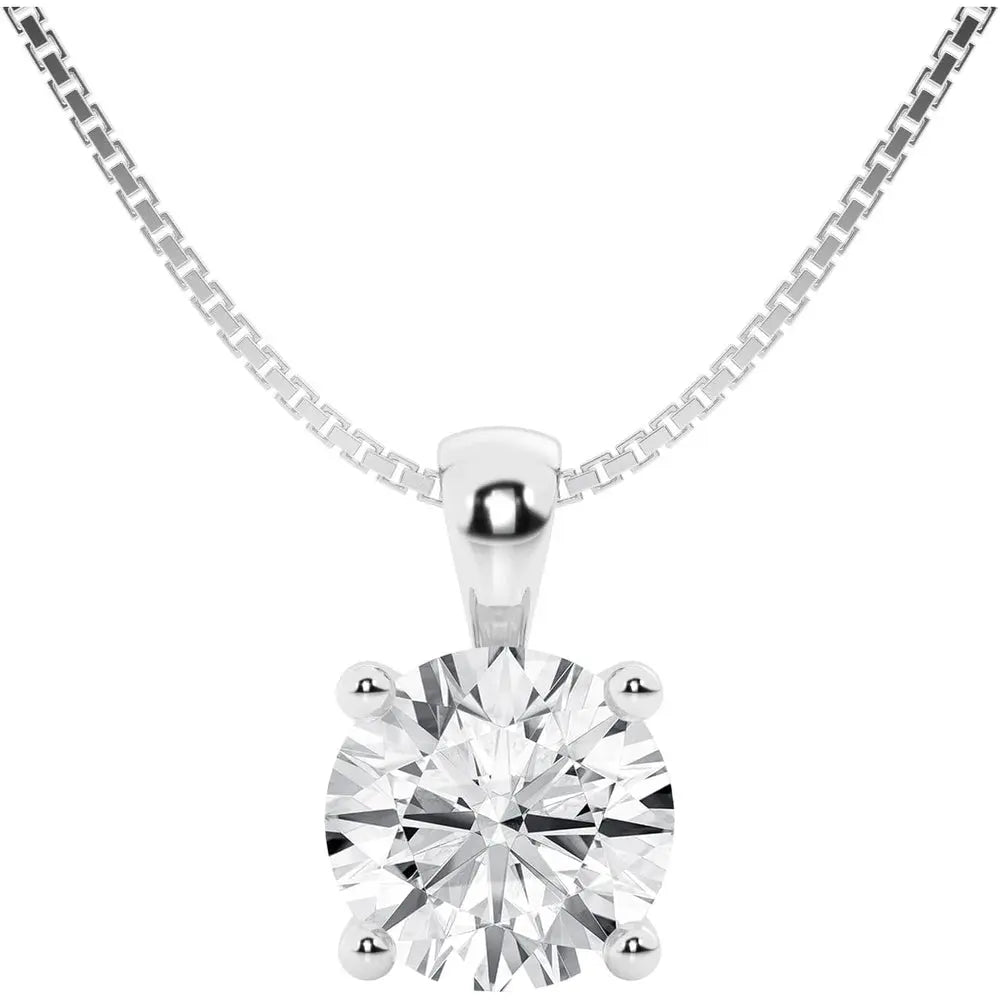 Lab Grown Diamond Pendant Necklace in 14K Gold Options - Future Jewelry