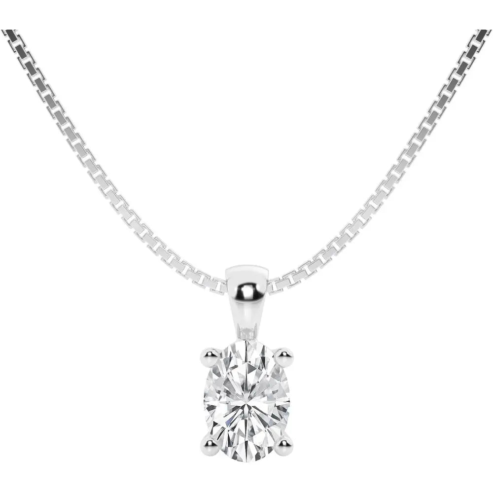 Lab Grown Diamond Pendant Necklace in 14K Gold Options - Future Jewelry