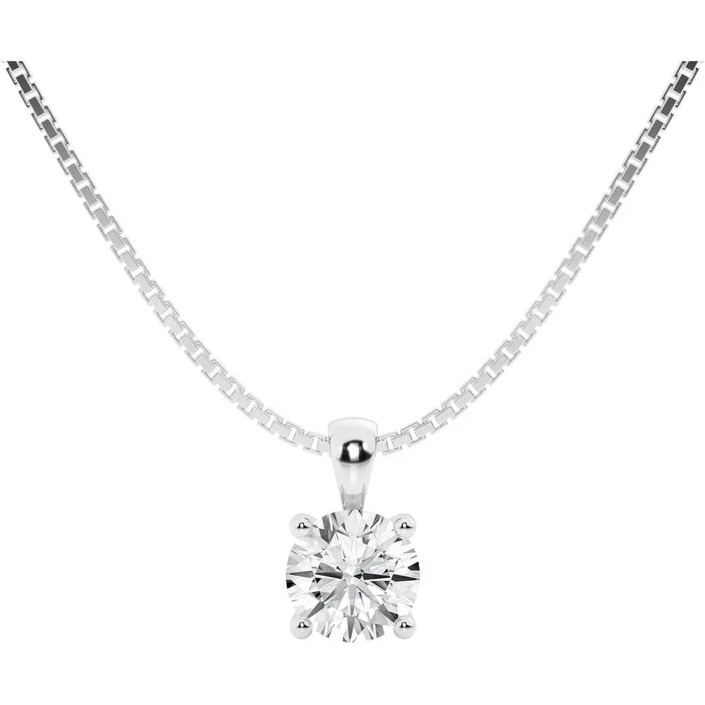 Lab Grown Diamond Pendant Necklace in 14K Gold Options - Future Jewelry