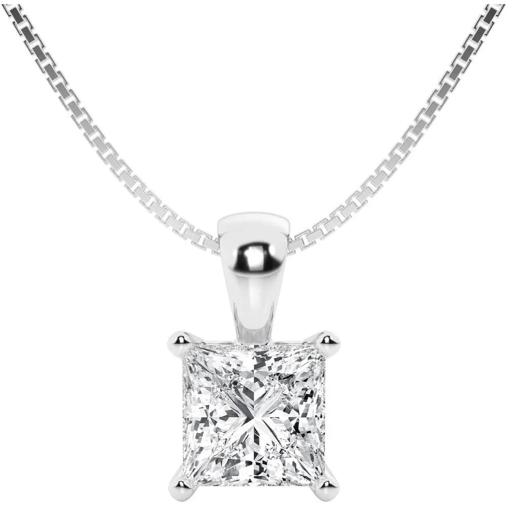Lab Grown Diamond Pendant Necklace in 14K Gold Options - Future Jewelry