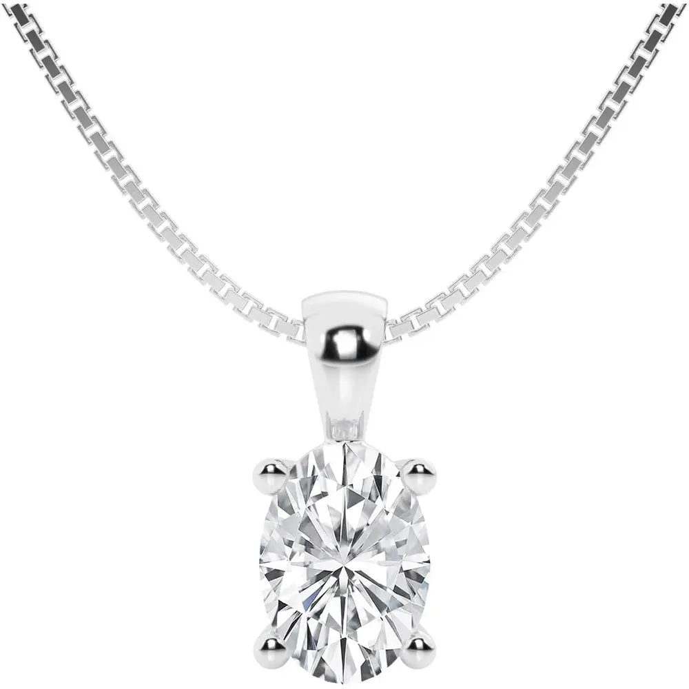 Lab Grown Diamond Pendant Necklace in 14K Gold Options - Future Jewelry