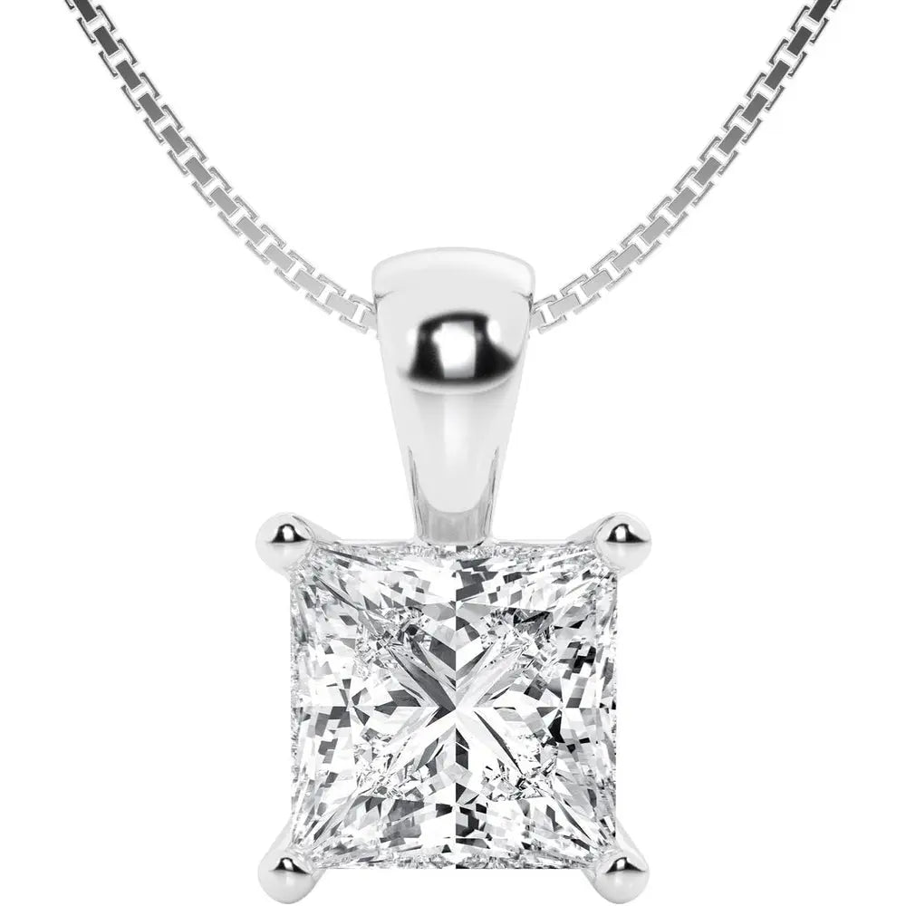 Lab Grown Diamond Pendant Necklace in 14K Gold Options - Future Jewelry