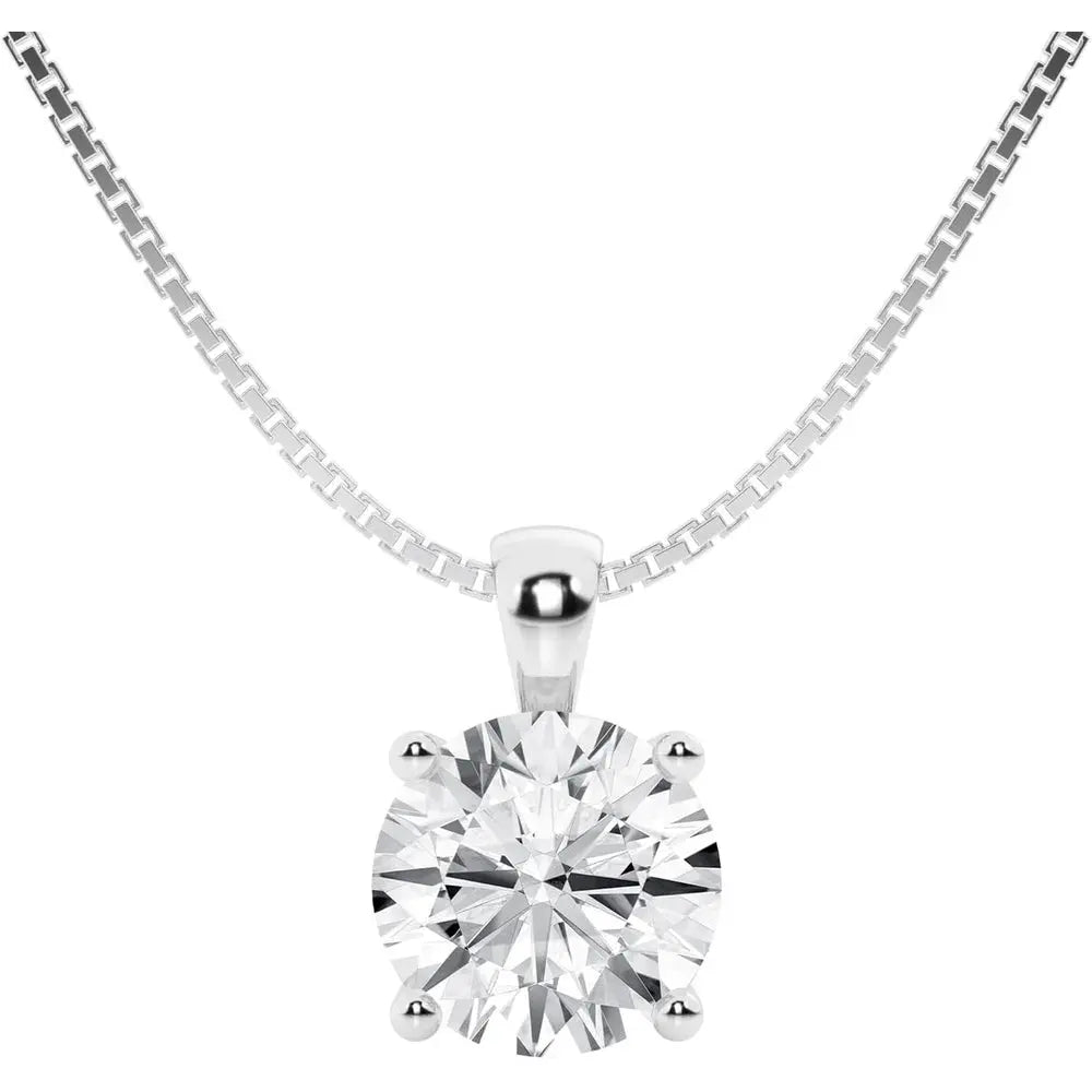 Lab Grown Diamond Pendant Necklace in 14K Gold Options - Future Jewelry