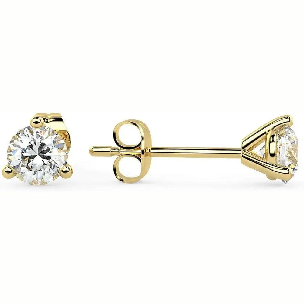 Lab Grown Diamond Stud Earrings in 14K Gold for Women - Future Jewelry