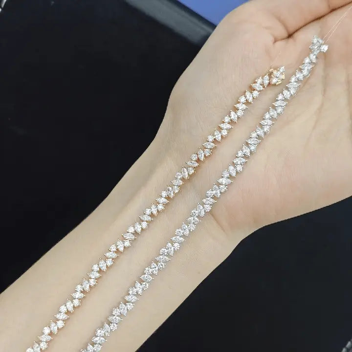 Lab Grown Diamond Tennis Bracelet in 18K Gold - Future Jewelry