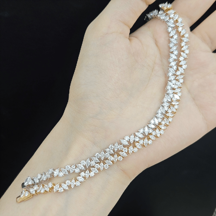 Lab Grown Diamond Tennis Bracelet in 18K Gold - Future Jewelry