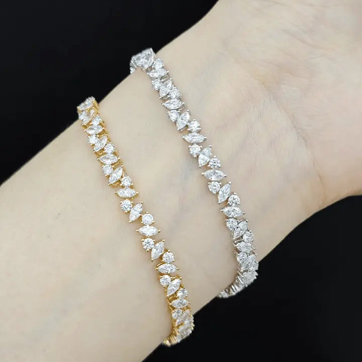 Lab Grown Diamond Tennis Bracelet in 18K Gold - Future Jewelry
