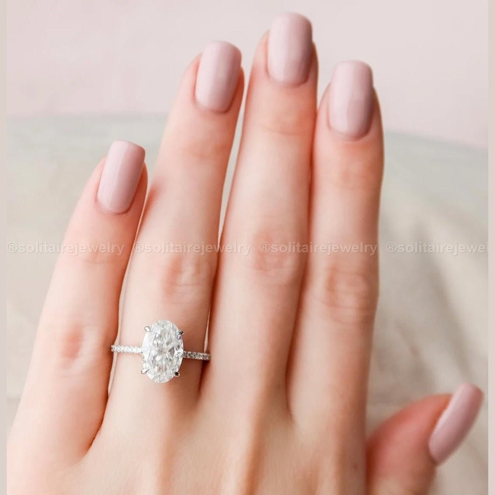 Loose CVD Lab - Grown Diamond 5 Carat Oval Cut D - VVS1 Certified Diamond 12mm - Future Jewelry