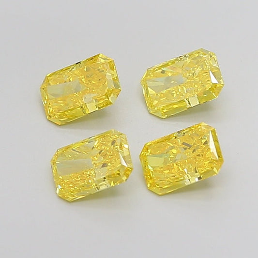 Loose Diamond Radiant Shape Yellow Gemstone Lab - grown Diamond - Future Jewelry