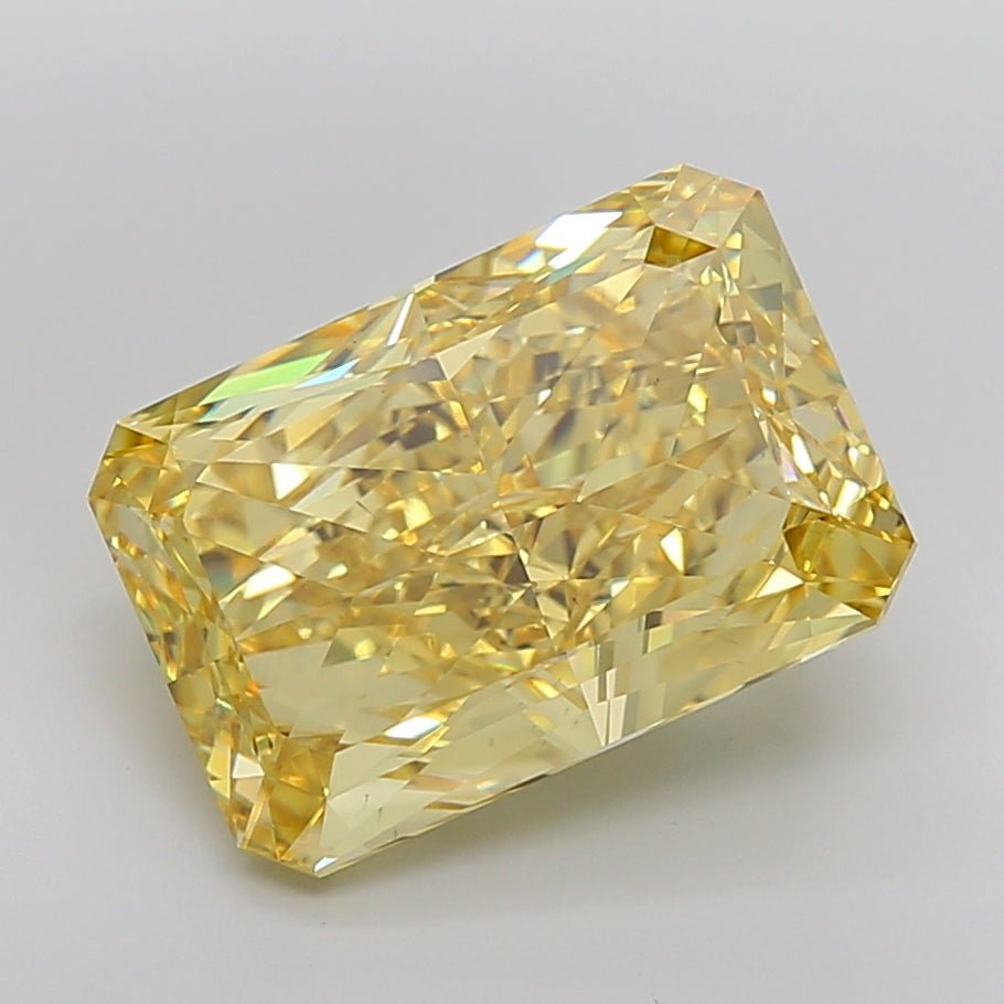 Loose Diamond Radiant Shape Yellow Gemstone Lab - grown Diamond - Future Jewelry