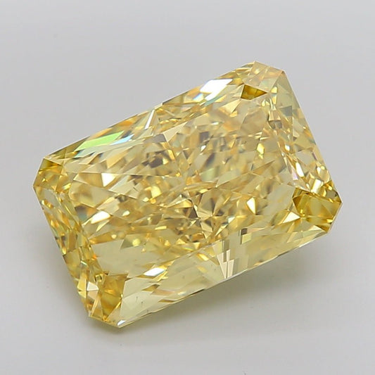 Loose Diamond Radiant Shape Yellow Gemstone Lab - grown Diamond - Future Jewelry
