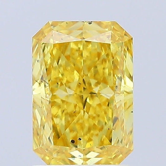 Loose Diamond Radiant Shape Yellow Gemstone Lab - grown Diamond - Future Jewelry