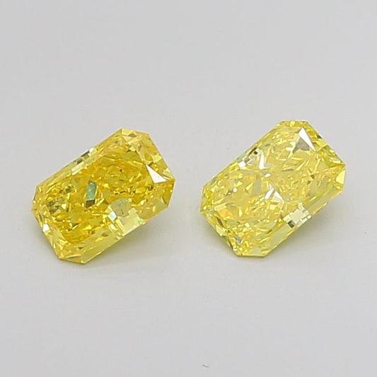Loose Diamond Radiant Shape Yellow Gemstone Lab - grown Diamond - Future Jewelry