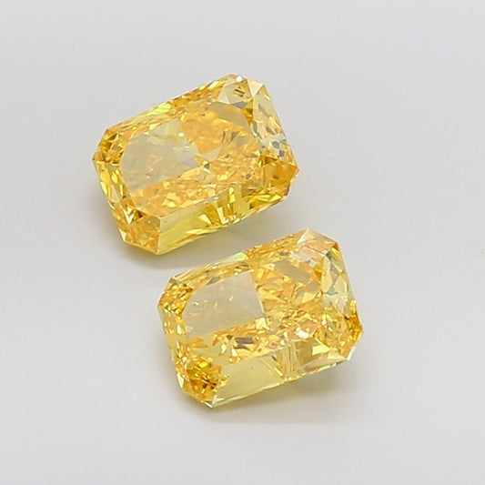 Loose Diamond Radiant Shape Yellow Gemstone Lab - grown Diamond - Future Jewelry