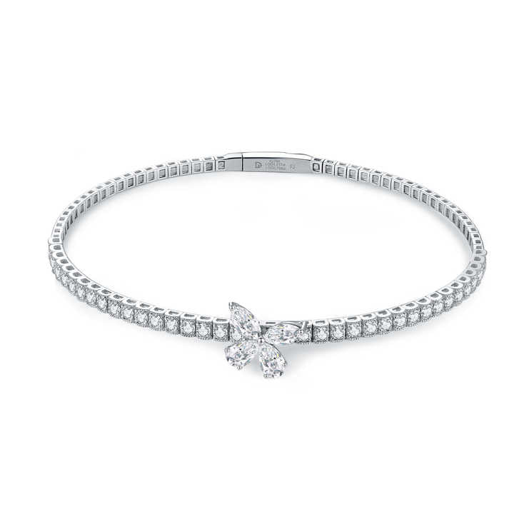 Luxurious Lab Grown Diamond Butterfly Bangle Bracelet for Women - Future Jewelry