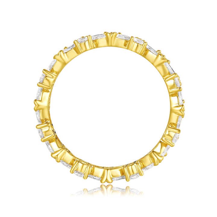 Marquise Cut Lab Grown Diamond Wedding Ring in 18K Gold - Future Jewelry