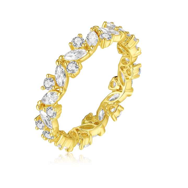 Marquise Cut Lab Grown Diamond Wedding Ring in 18K Gold - Future Jewelry