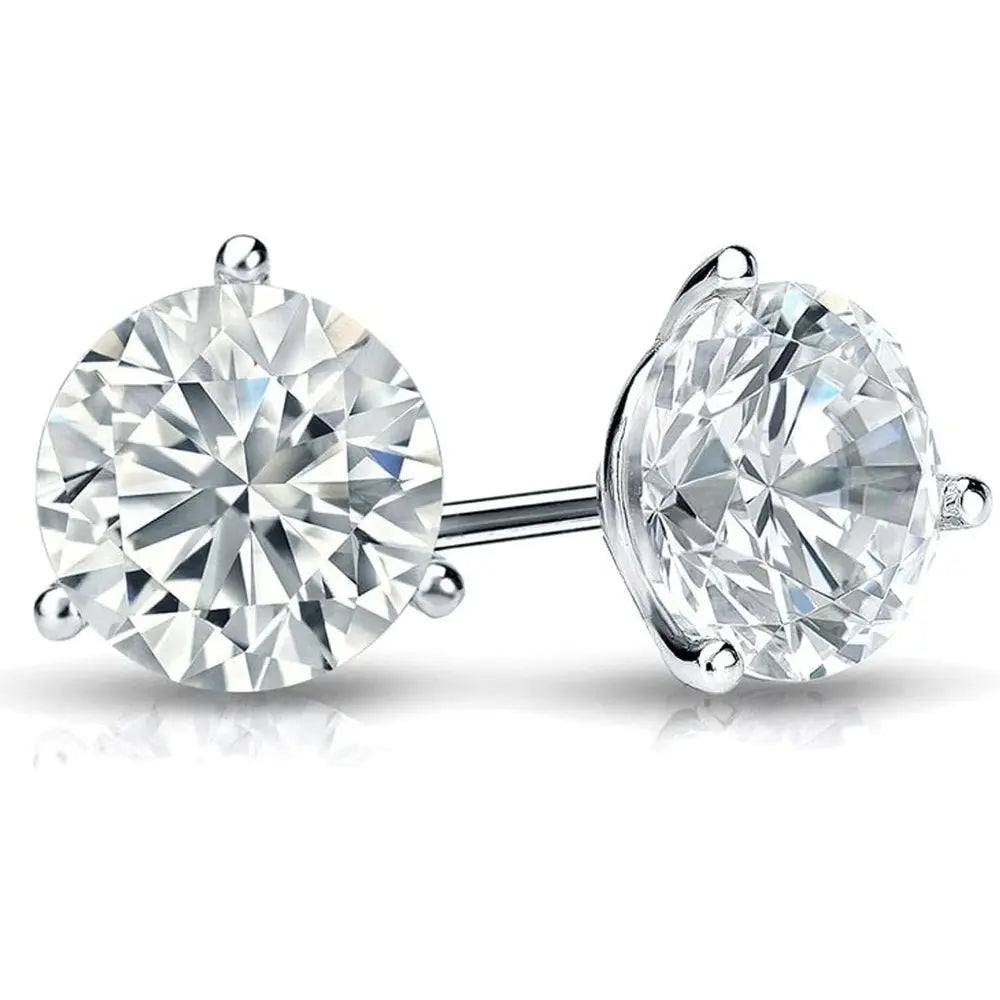 One to Six Carat Princess Cut Lab Grown Diamond Studs - Future Jewelry