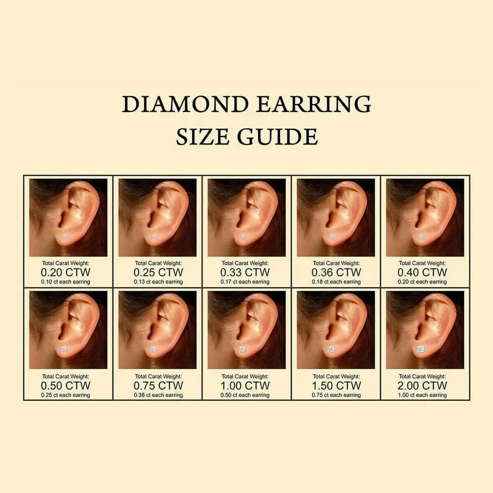 One to Six Carat Princess Cut Lab Grown Diamond Studs - Future Jewelry